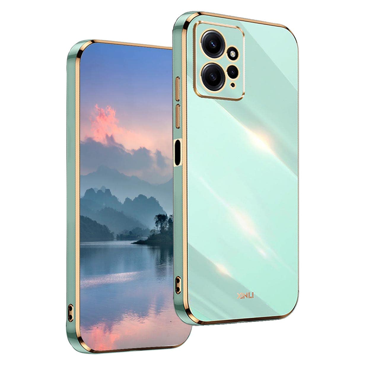 UPLAI Case for Xiaomi Redmi Note 12 4G, Ultra Thin Shockproof Protection Cover with Electroplating Design, Premium TPU Bumper and Soft Silicone Stylish Durable Cover.(Green) — image 1