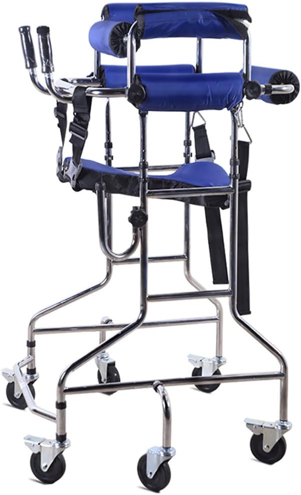 HJHY® walking aids, Medical Walker Toddler Stroke hemiplegia Rehabilitation equipment Cerebral infarction disability Paralysis of the lower limbs Training to walk Stand upright ( Color : #2 )