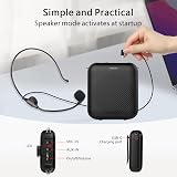 Norwii Voice Amplifier 10W USB-C 2000mAh Wireless Headset Microphone for view 7