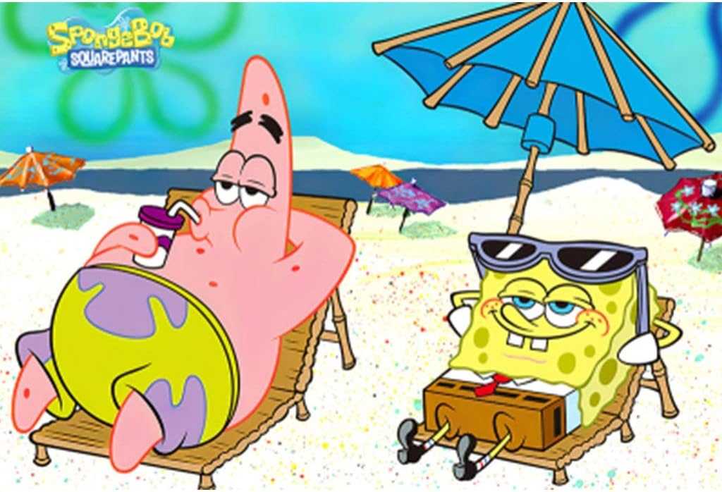 Wooden Puzzle,Jigsaw Puzzle SpongeBob,Develop Intelligence Boy Girl Fun Gift, Adult Difficult 300/500/1000 Pieces (Color : B, Size : 300pieces)