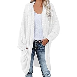 ADJHDFH Cardigan For Women Dressy Batwing Tops For