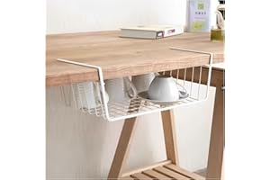 HAOHIZE Under Shelf Storage Basket, Pantry Organizers and Storage Laundry Room Organization Under Cabinet Shelf Multipurpose 