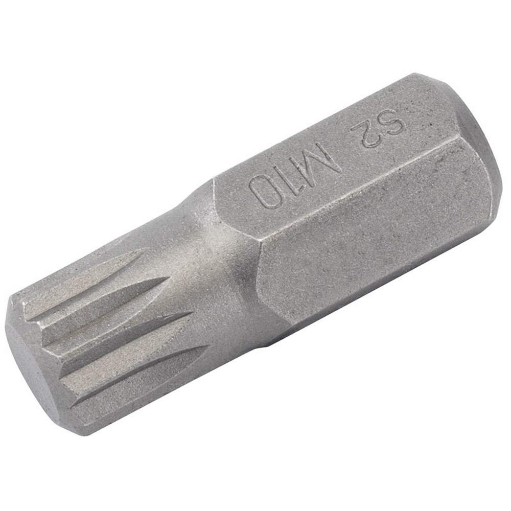 Draper 33342 Expert Spline Insert Bit for Mechanic'S Bit Sets, M10 x 30mm, 10mm