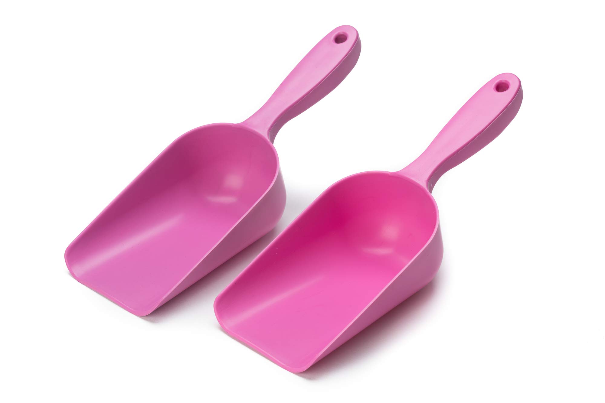 EarlyGrow MPL50084/P/2 Small Plastic Handy Garden Scoop for Soil, Compost, Planting or Re-Potting Plants - Pack of 2 - Pink