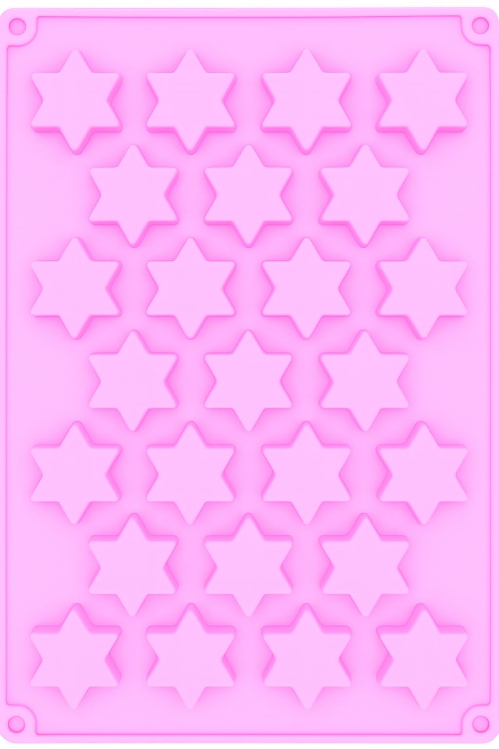 Selecto Bake 25 Cell Magic Stars Candy Mold,Candy Silicone Mould Cake Wax Melt Soap for Sweets Cake