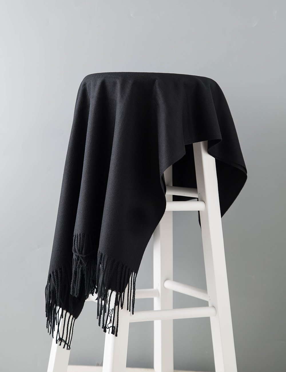 WISH CLUB Pashmina Scarf Cashmere Shawls Wrap Tassel Scarf Women Fringe Scarf