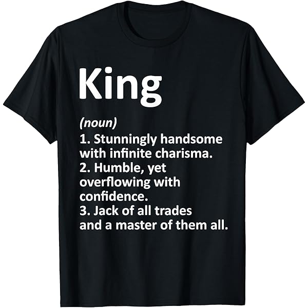 Amazon.com: King Personal Name Funny King T-Shirt : Clothing