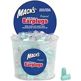 Mack's Original Soft Foam Earplugs -100 Pair - Individually Wrapped - 33dB Highest NRR, Comfortable Ear Plugs for Sleeping, Snoring, Work, Travel and Loud Events | Made in USA