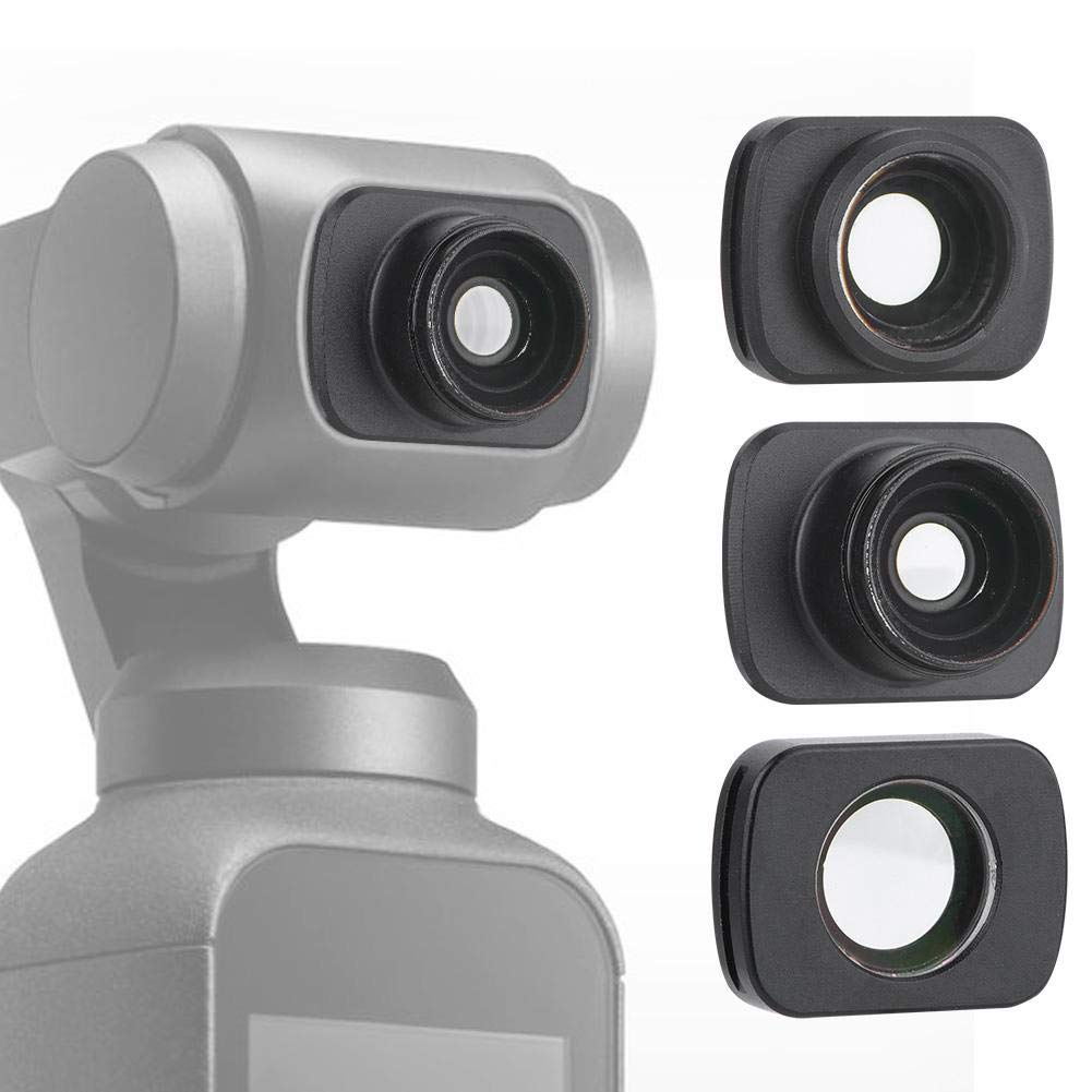 Photo 1 of 3Pcs Filter Set for Osmo, Micro-Wide Angle / 10X Macro/Fisheye Lens Filter Kit Set for OSMO Pocket Camera
