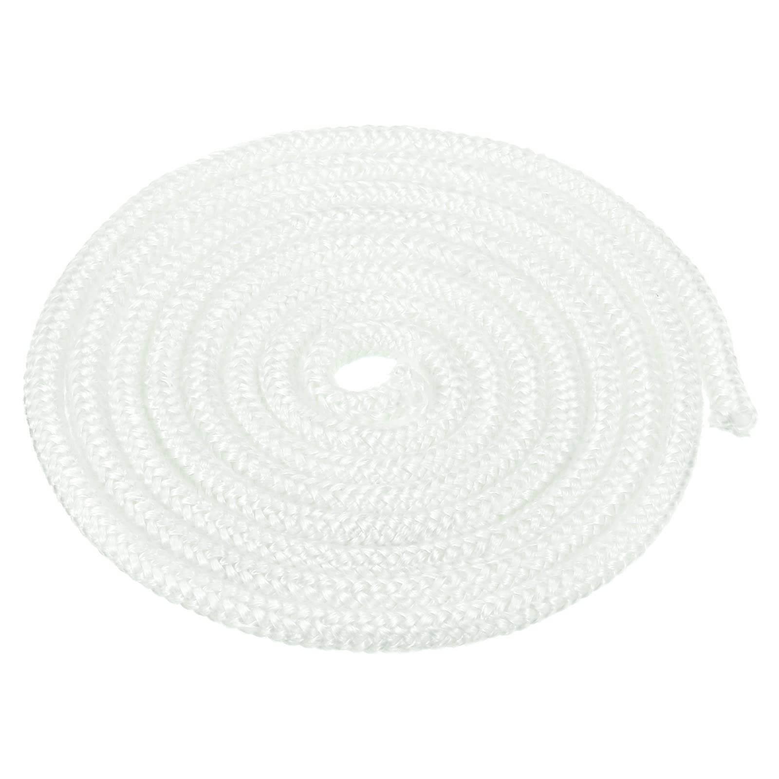 PATIKIL 6.57ftx1/4" Wood Stove Gasket Rope, Fiberglass Round Braided Rope High-Temperature Stove Gasket Seal for Boiler Furnace Oven Kiln Casting, White