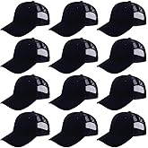 ZH 12 Pack Mesh Trucker Hats, Bulk Baseball Caps for Men and Women, Trucker Cap Wholesale
