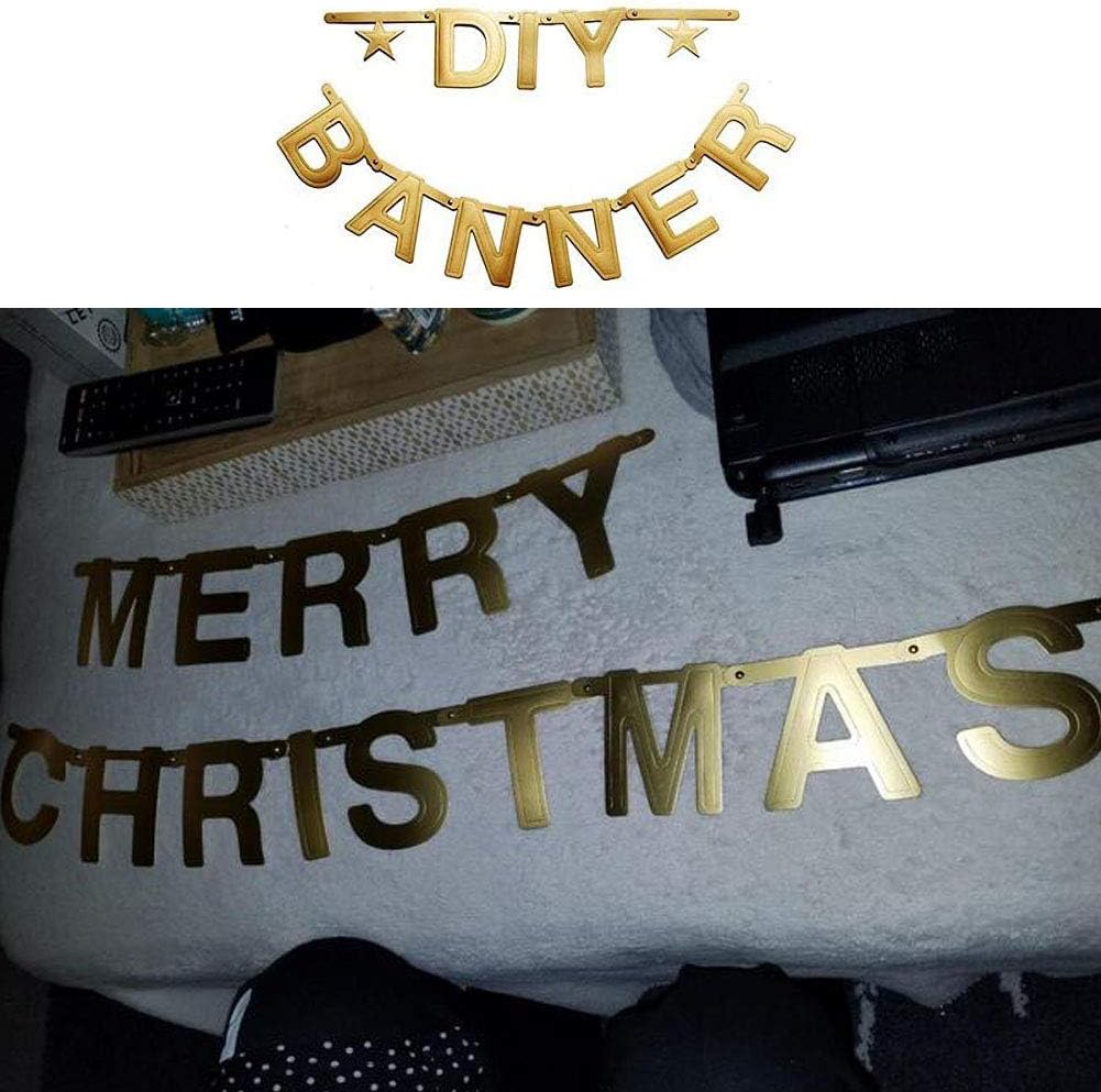 Gold Custom Banner Letter Banner Customizable Letters Symbols Banner Make Your Own Banner Birthday Wedding Baby Shower Party Decoration Party Supplies Toys Games Agtcorp Com