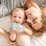 Vicloon Baby Teething Mittens Set 2 Pack Dinosaur Silicone Teether Gloves view 7