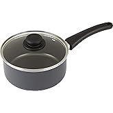 GoodCook Everyday Sauce Pan with Lid, 3 Quart, Black