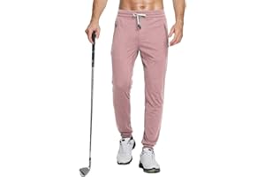 M MAELREG Mens Sweatpants with Zipper Pockets Stretch Workout Training Running Track Athletic Pants Golf Joggers for Men