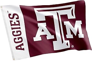 Desert Cactus Texas A&M University Flag Aggies TAMU Banners 100% Polyester Indoor Outdoor 3x5 feet Flags (Team Name)