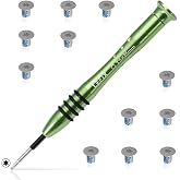 LeFix 12PCS M2x3 Torx T5 Screws + 1 Screwdriver Compatible with Dell XPS 13 9300 9305 9343 9350 9360 |XPS 15 9550 9560 9570|Precision M5510 5520 5530 5540,for Razer Blade,HP Envy 13|(Silver)