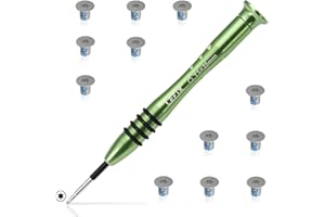 LeFix 12PCS M2x3 Torx T5 Screws + 1 Screwdriver Compatible with Dell XPS 13 9300 9305 9343 9350 9360 |XPS 15 9550 9560 9570|Precision M5510 5520 5530 5540,for Razer Blade,HP Envy 13|(Silver)