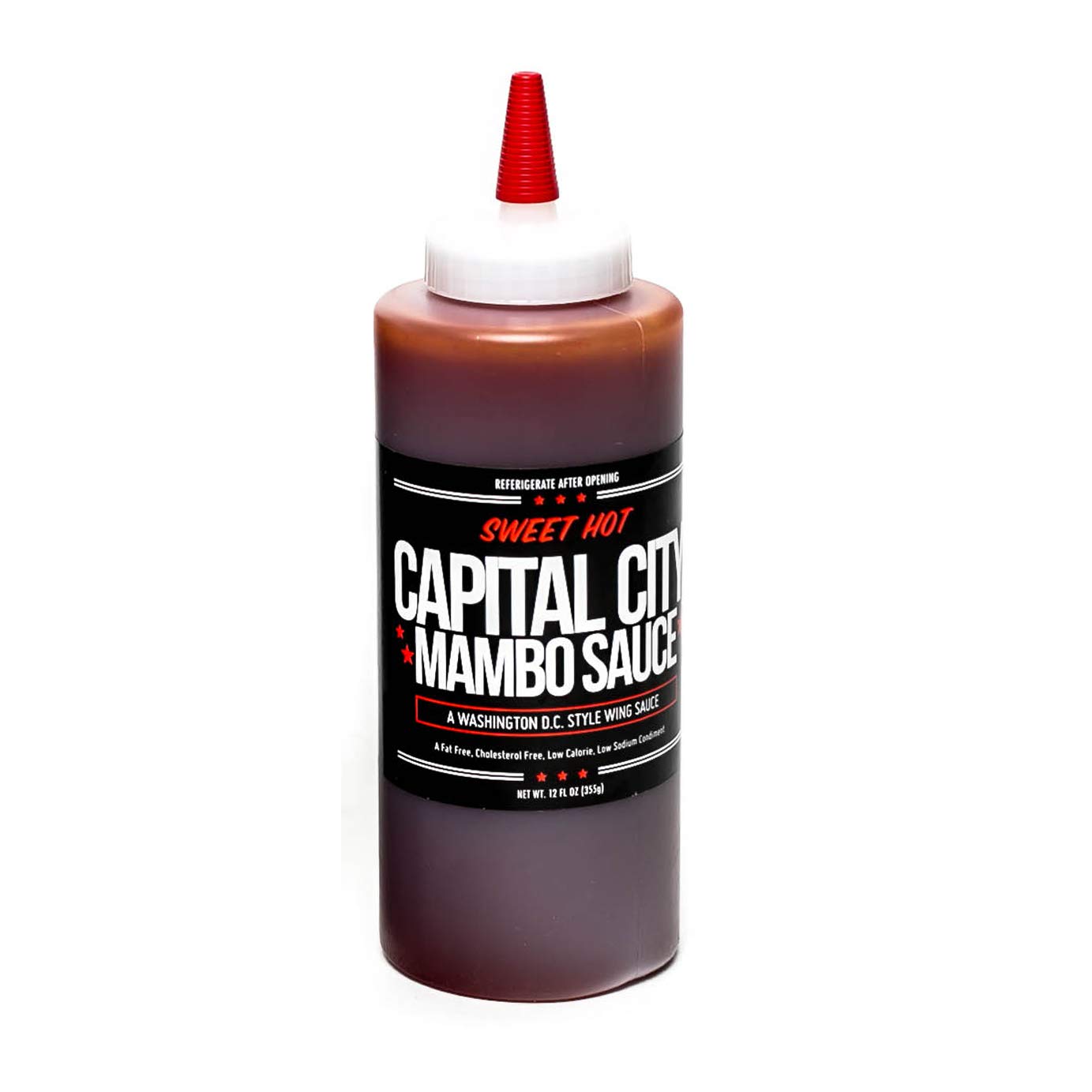 Capital City Sweet Hot Mambo Sauce - A Washington DC Wing Sauce (12 oz); Perfect for wings, chicken, pork, beef, and seafood (12 FL OZ)
