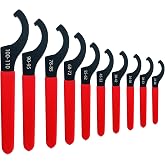 Socpuro 10Pcs Coilover Spanner Wrench Set, Universal Shock Spanner Hook Wrench Tools for Suspension Collar System and Shock Adjustment