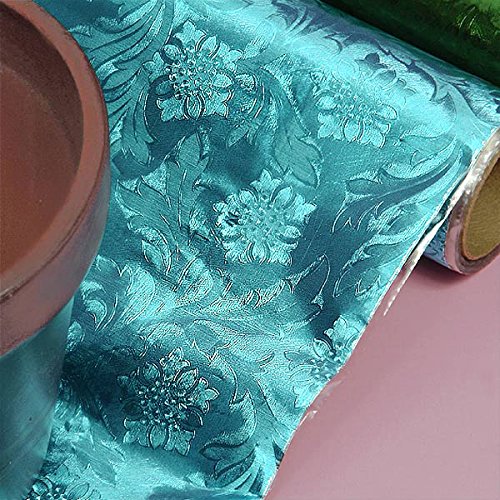 Premium Floral Foil Wrapping Paper 20 Inches By 10 Yards (Gold) Buy