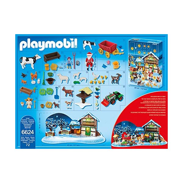 PLAYMOBIL 6624 - Adventskalender Weihnacht auf dem Bauernhof – Bild 4