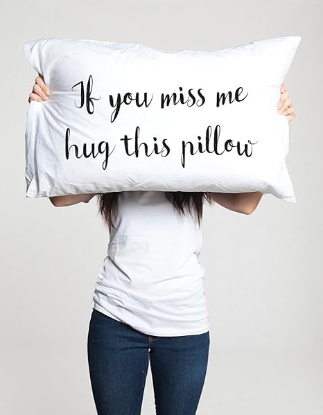 H23ilaryvogt Long Distance Relationship Gift Pillow Case Boyfriend