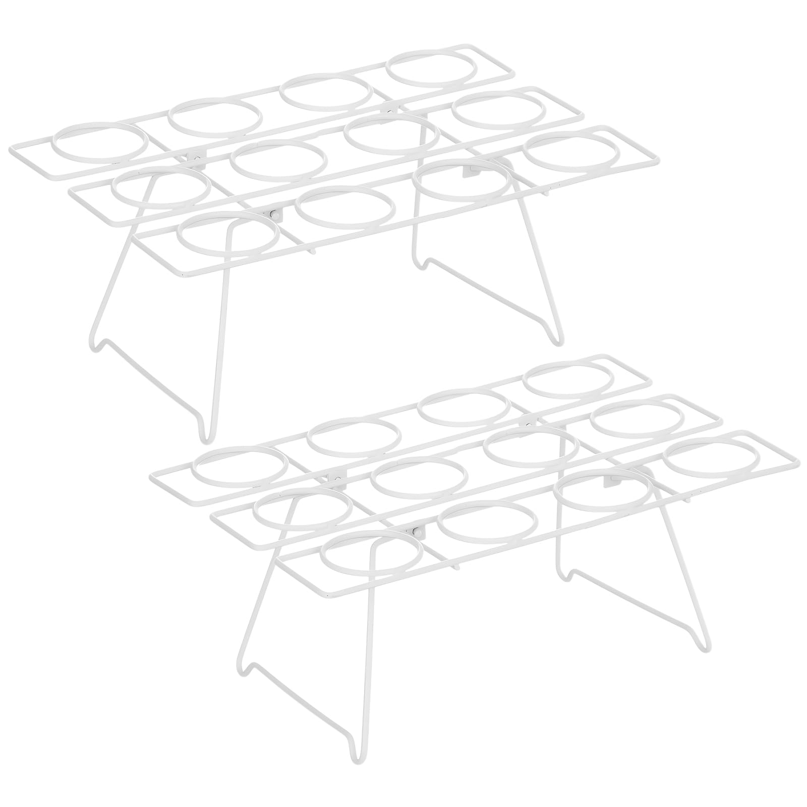 Photo 1 of Patelai 2 Pieces Ice Cream Cone Baking Racks Cupcake Display Racks Cupcake Stands Holders for Home Kitchen Baking Cooking Ice Cream Tools Supplies (White)