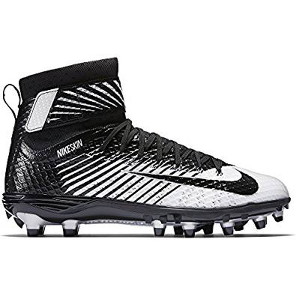 Nike Men's Lunarbeast Elite Football Cleat Black/White/Metallic