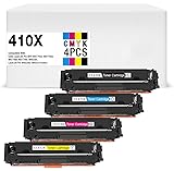MyWay Compatible Toner Cartridge Replacement for HP 410X CF410X CF411X CF412X CF413X for HP Laserjet Pro MFP M377dw, M452dn, M452dw, M452n, M477fdn, M477fnw, M477fdw Printer (B/C/Y/M), 4-Pack