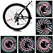 Bliplus Bike Rim Lights, Ultra Bright LED Bicycle Waterproof Wheel Light 32LED/32Patterns Bicycle Rim Light, String Colorful Bicycle Tire Accessories