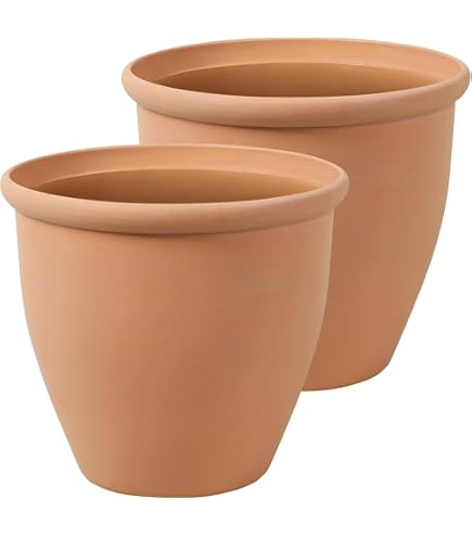 Tusco prodotti RR245SS Rolled RIM vaso da giardino, 62,2 cm, arenaria