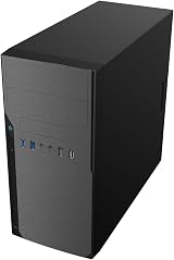 CiT Classic Office PC Case Black Micro-ATX Mini-ITX 500W PSU 4x USB 3.0 view 9