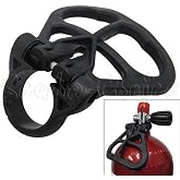 Scuba Choice Cylinder Tank Handle Holder Grip &ndash; Black, Adjustable, Fits 39mm-41mm Diameter, Easy Carry, Slide &amp; Directional Handle, Durable Gear Accessory