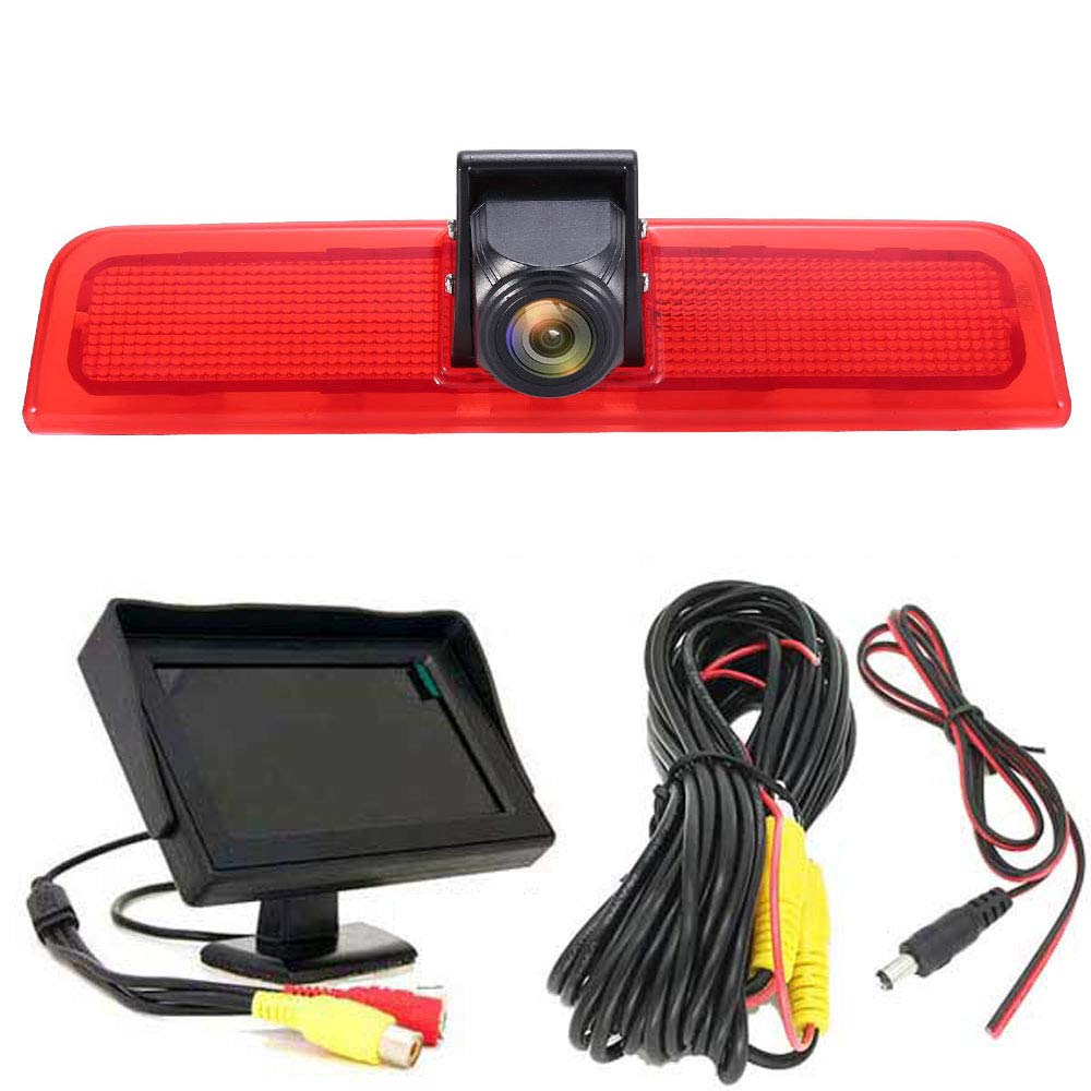 4.3'' Inch TFT LCD Screen Auto Monitor + HD IR Night Vision Brake Light Rear View Camera Reversing Camera for VW Caddy Life 2K Facelift III Kasten 2KA Kombi Cross maxi Tdi dritte 3 2003-2014 Bj