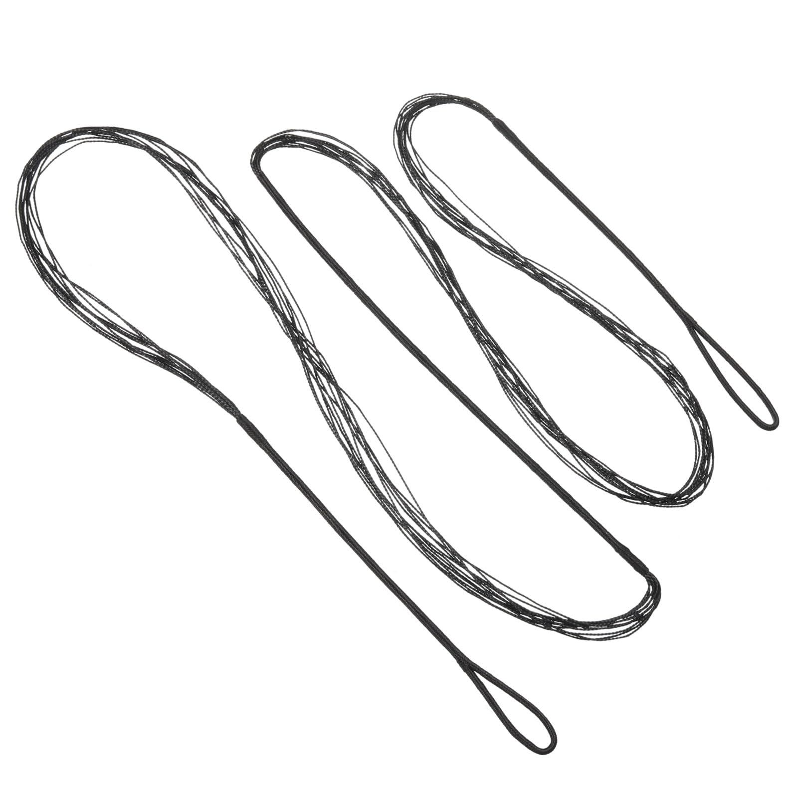 PATIKIL Bow String Replacement,12 Strands Recurve Bowstring for AMO 59" Traditional Recurve Bow, Black