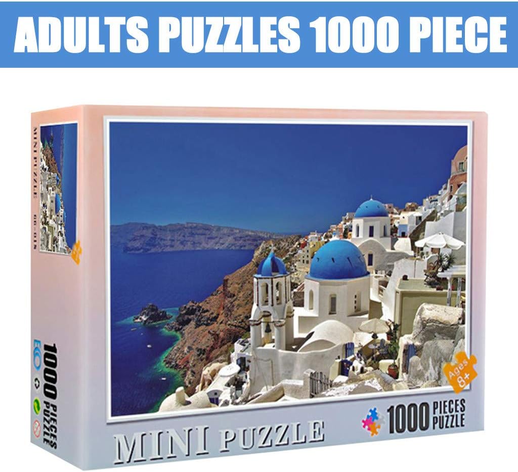 QIQIU Aegean Sea - Adults Puzzles 1000 Piece Large Puzzle Game Interesting Toys Personalized Gift