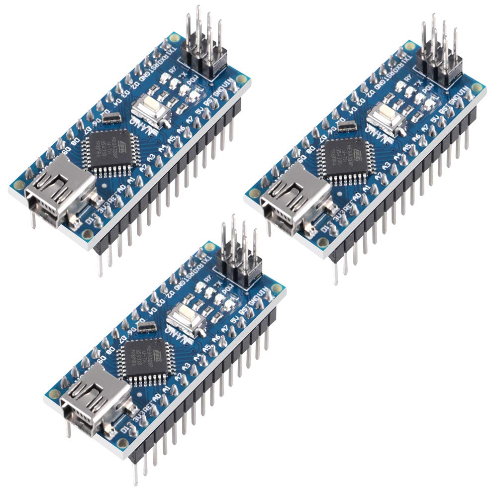 AOICRIE 3pcs V3.0 328P Micro Controller Board Module USB Development Board Atmel 328P-AU 5V 16MHz CH340G