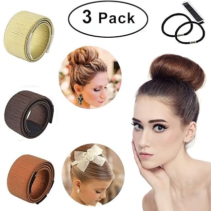 Girl S Hair Bun Maker Aray 3pcs Magic Hair Bun Accessories Hair