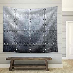 Metal Background - Fabric Wall Tapestry Home Decor - 51x60 inches