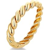 FAMARINE Gold Silver Chunky Bangle Bracelet for Women Men