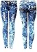 ELLA Juniors Acid Wash BLUE Denim JEANS Destroy Skinny Ripped Distressed Pants