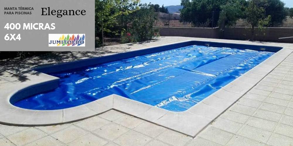 Jumitoldo Manta térmica para Piscinas 400 micras Color Plata ...