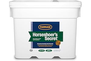 Farnam Horseshoer's Secret Pelleted Hoof Supplements, Promotes healthy hoof growth, maintains hoof walls & supports cracked hooves, 38 lbs., 100 day supply