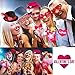 PBPBOX Valentines Day Photo Booth Props DIY Creative Funny Disguise Props 40 Pieces