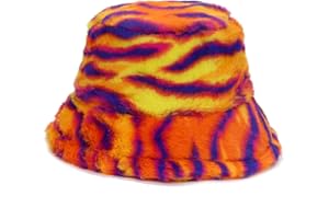 WETMT Fuzzy Fur Bucket Hat for Women - Warm Plush Sherpa Winter Hat