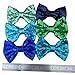 XIMA 25pcs 5'' Large Messy Sequin Knot Hair Bows Embroideried Sequin Hair Bows With Clip for Hair Accessories (mixcolors)
