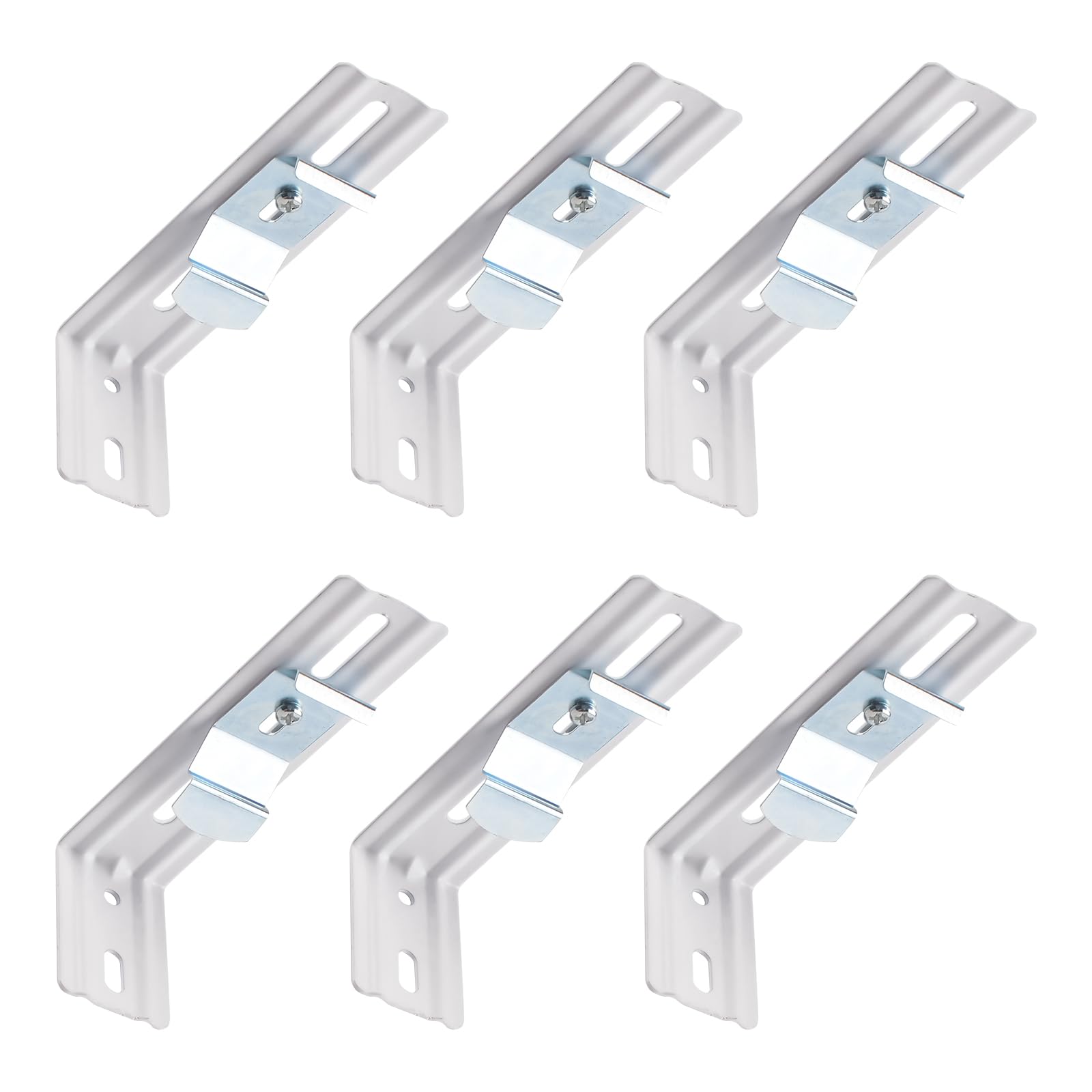 UFURMATE Vertical Blind Brackets, 6 Pcs 4.2 Inch Length Metal L-Shaped Side Mounting Blind Holder Replacements — image 1