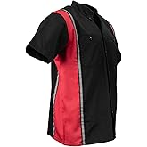 MILWAUKEE MOTORCYCLE CLOTHING CO. Men’s Blk/Red Mechanic Work Shirt – w/Reflective Strip, Rider‑Built MDM11607