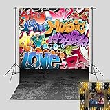 Fanghui 80s 90s Theme Party Photography Backdrops Photo Background Birthday Party Decoration Vinyl 5x7ft